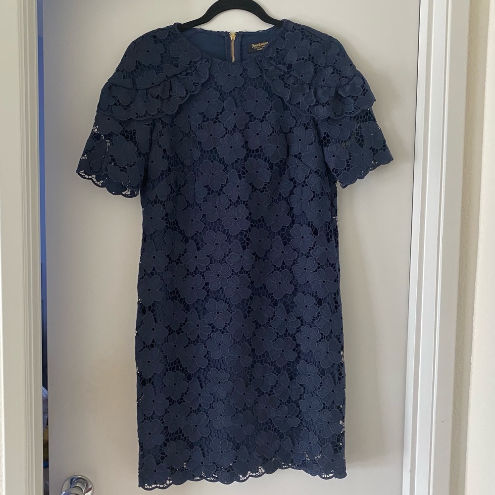 Juicy Couture Blue Lace Dress Size 4